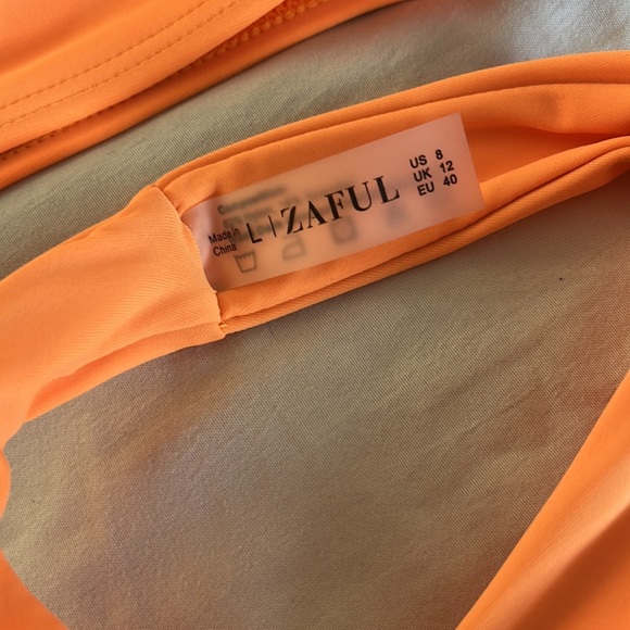 Neon Orange Bikini, zaful, size large - Picture 2 of 3